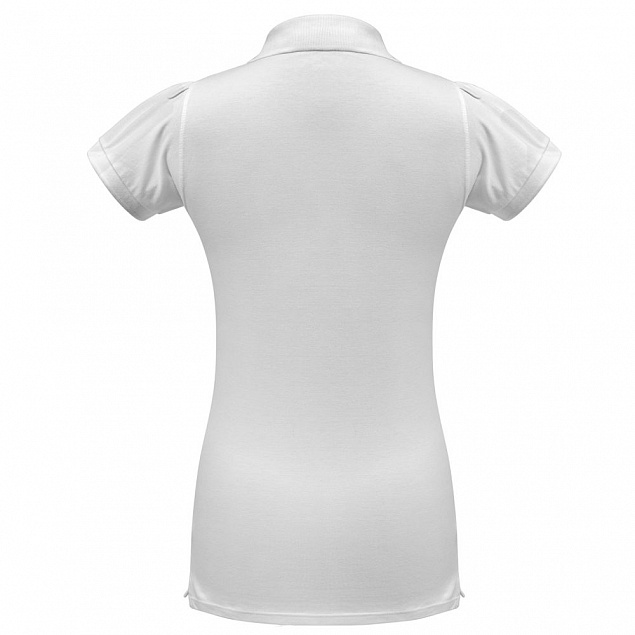Рубашка поло женская Heavymill белая с логотипом в Балашихе заказать по выгодной цене в кибермаркете AvroraStore
