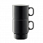 Набор чашек для капучино Utility, серый с логотипом в Балашихе заказать по выгодной цене в кибермаркете AvroraStore