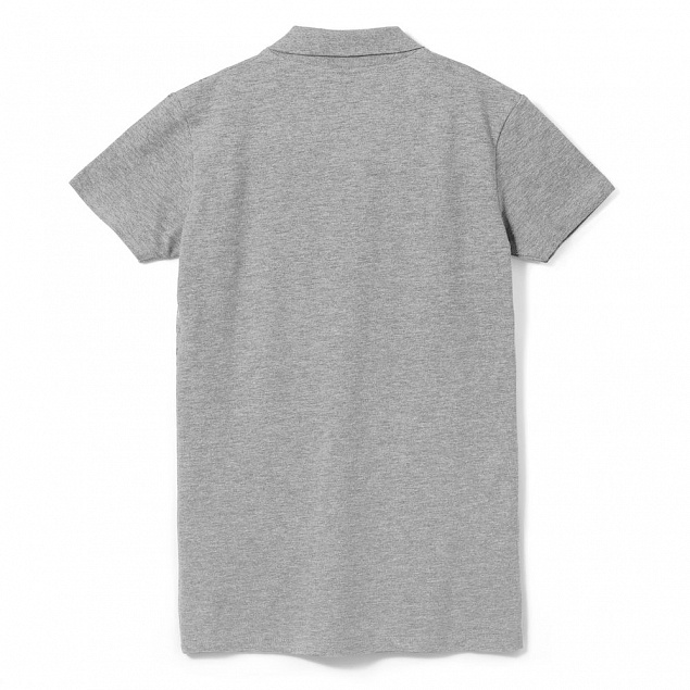 Рубашка поло женская PHOENIX WOMEN, серый меланж с логотипом в Балашихе заказать по выгодной цене в кибермаркете AvroraStore