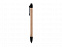 Ручка-стилус шариковая Planet, бежевый/черный с логотипом в Балашихе заказать по выгодной цене в кибермаркете AvroraStore
