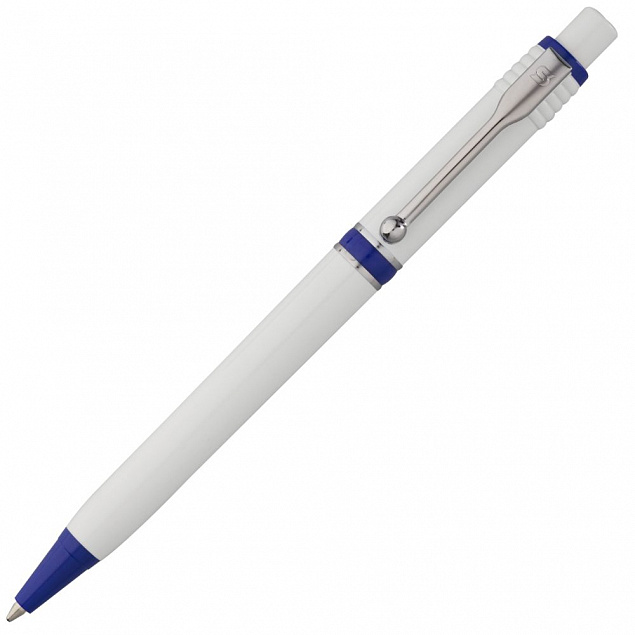 Ручка шариковая Raja, синяя с логотипом в Балашихе заказать по выгодной цене в кибермаркете AvroraStore