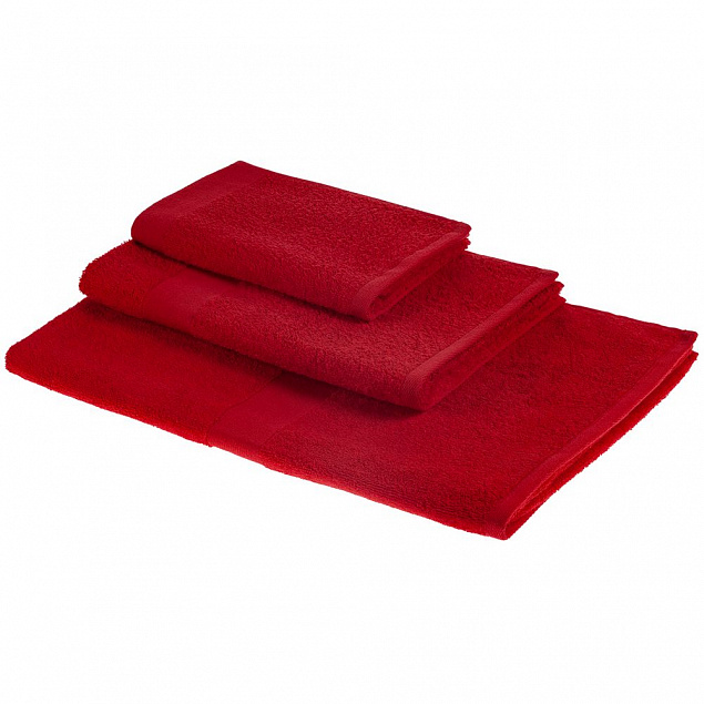 Полотенце Soft Me Light, малое, красное с логотипом в Балашихе заказать по выгодной цене в кибермаркете AvroraStore