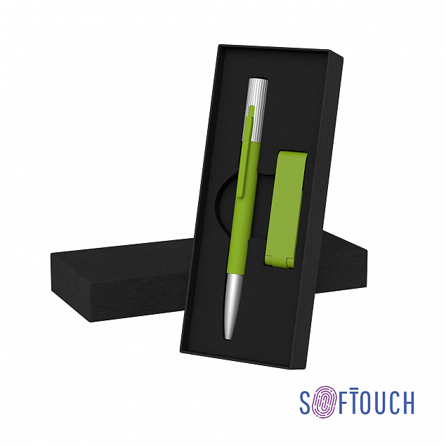 Набор ручка "Clas" + флеш-карта "Case" 8 Гб в футляре, покрытие soft touch с логотипом в Балашихе заказать по выгодной цене в кибермаркете AvroraStore
