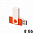 Флеш-карта TWISTA, 8Гб, оранжевый/белый с логотипом в Балашихе заказать по выгодной цене в кибермаркете AvroraStore
