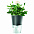 Горшок для растений с функцией самополива Flowerpot, фарфоровый, серый с логотипом в Балашихе заказать по выгодной цене в кибермаркете AvroraStore