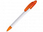 Ручка шариковая Celebrity Эвита, белый/оранжевый с логотипом в Балашихе заказать по выгодной цене в кибермаркете AvroraStore