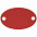 Шильдик металлический Alfa Oval, красный с логотипом в Балашихе заказать по выгодной цене в кибермаркете AvroraStore