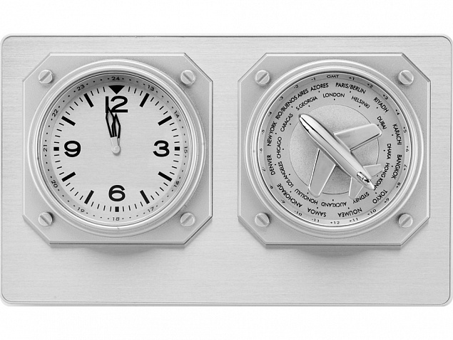 Часы настольные Часовой пояс с логотипом в Балашихе заказать по выгодной цене в кибермаркете AvroraStore