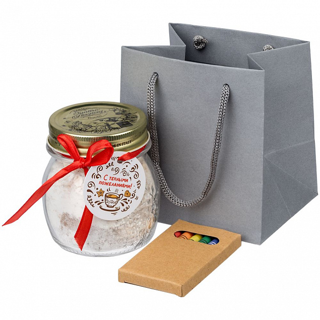 Пакет под кружку Cupfull, серый с логотипом в Балашихе заказать по выгодной цене в кибермаркете AvroraStore