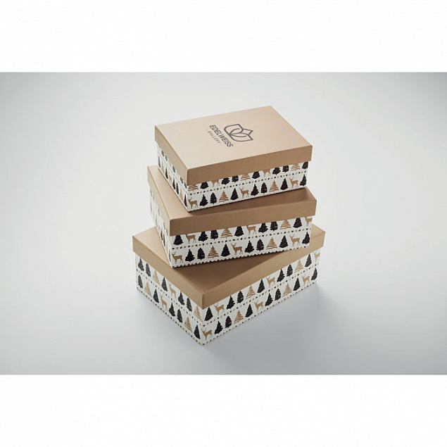 Набор подарочных коробок с логотипом в Балашихе заказать по выгодной цене в кибермаркете AvroraStore