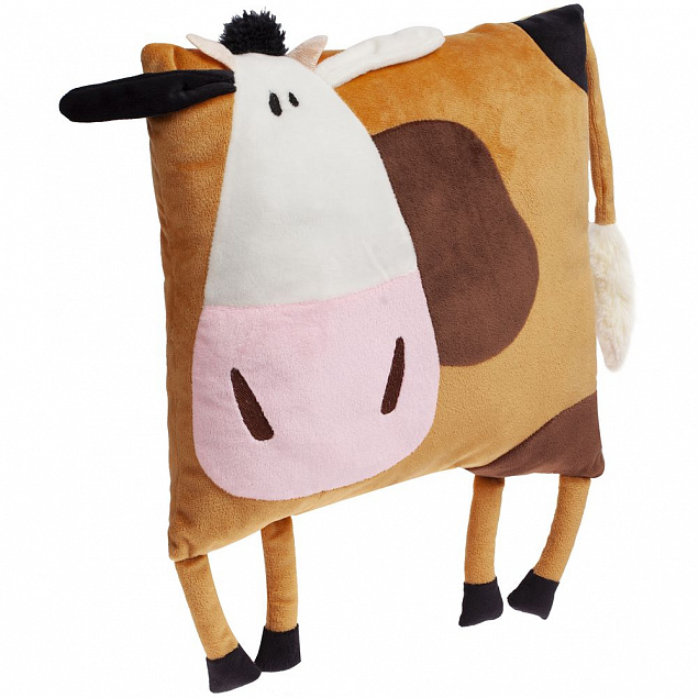 Подушка «Корова Зорька» с логотипом в Балашихе заказать по выгодной цене в кибермаркете AvroraStore