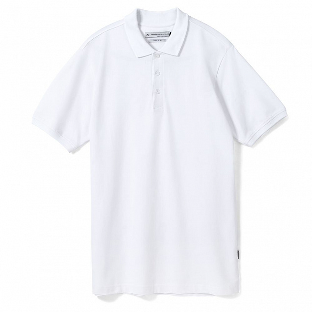 Рубашка поло мужская Neptune, белая с логотипом в Балашихе заказать по выгодной цене в кибермаркете AvroraStore