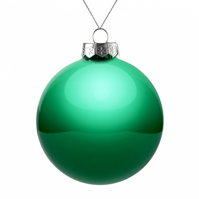 Елочный шар Finery Gloss, 10 см, глянцевый зеленый с логотипом в Балашихе заказать по выгодной цене в кибермаркете AvroraStore