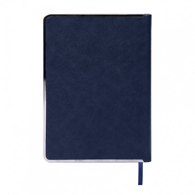Ежедневник недатированный Montrose, А5,  темно-синий, кремовый блок, графитовый срез с логотипом в Балашихе заказать по выгодной цене в кибермаркете AvroraStore