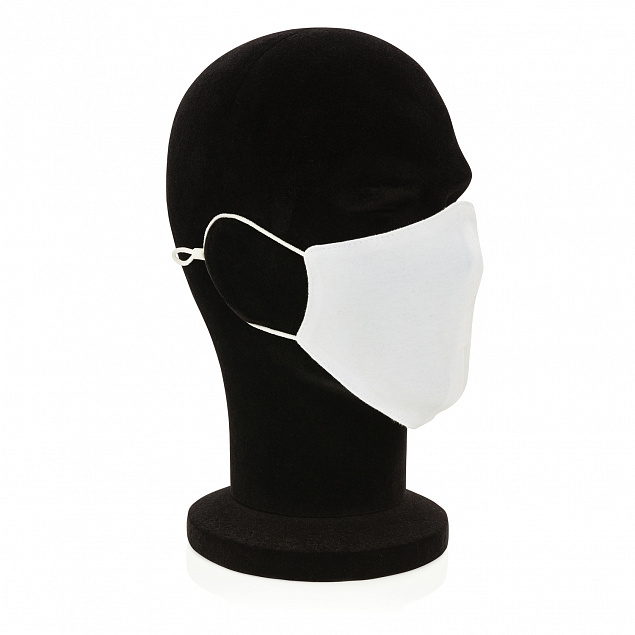 Двухслойная многоразовая маска из хлопка с логотипом в Балашихе заказать по выгодной цене в кибермаркете AvroraStore