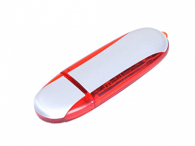 USB-флешка на 64 Гб овальной формы с логотипом в Балашихе заказать по выгодной цене в кибермаркете AvroraStore