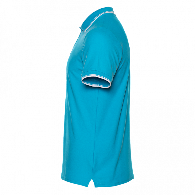 Рубашка поло Рубашка мужская 04T Бирюзовый с логотипом в Балашихе заказать по выгодной цене в кибермаркете AvroraStore