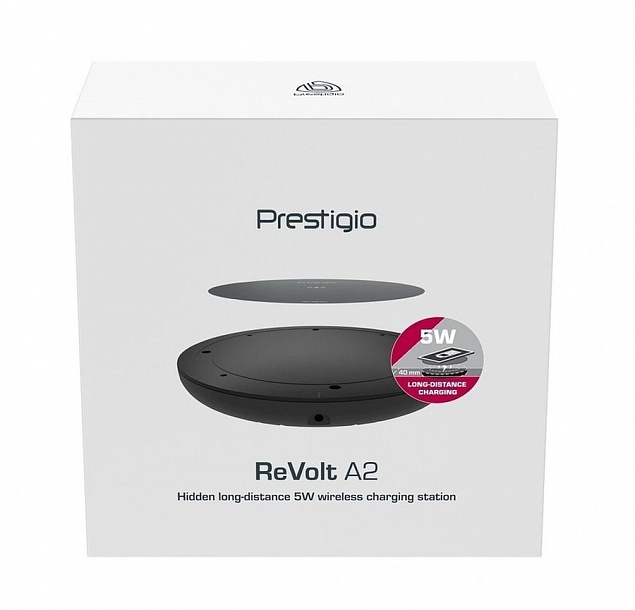 Беспроводное зарядное устройство Revolt A2 с логотипом в Балашихе заказать по выгодной цене в кибермаркете AvroraStore