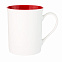 Керамическая кружка Astra, 380 ml, белый/красный с логотипом в Балашихе заказать по выгодной цене в кибермаркете AvroraStore