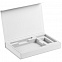 Коробка Silk с ложементом под ежедневник, аккумулятор и ручку, белая с логотипом в Балашихе заказать по выгодной цене в кибермаркете AvroraStore