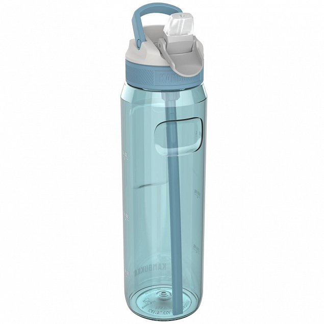 Бутылка для воды Lagoon 1000, голубая с логотипом в Балашихе заказать по выгодной цене в кибермаркете AvroraStore