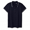 Рубашка поло женская Virma Stripes Lady, темно-синяя с логотипом в Балашихе заказать по выгодной цене в кибермаркете AvroraStore