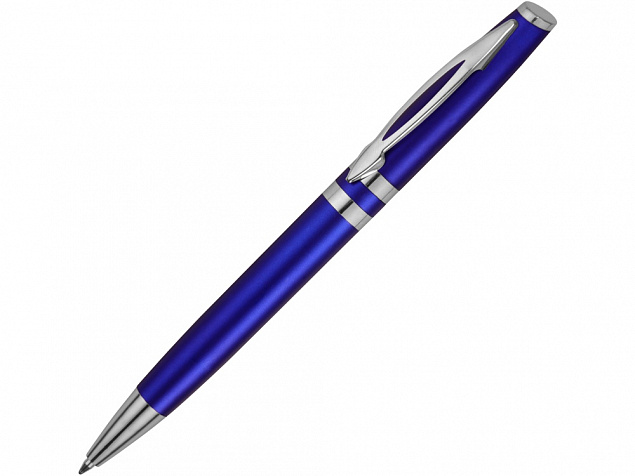 Ручка шариковая Невада, синий металлик с логотипом в Балашихе заказать по выгодной цене в кибермаркете AvroraStore