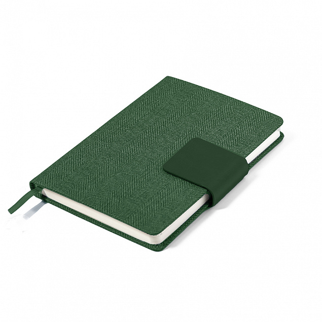 Ежедневник недатированный Mod, А5, зеленый, кремовый блок с логотипом в Балашихе заказать по выгодной цене в кибермаркете AvroraStore