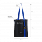 Шоппер Superbag black (чёрный с синим) с логотипом в Балашихе заказать по выгодной цене в кибермаркете AvroraStore