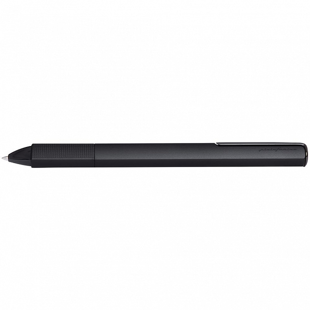 Ручка шариковая PF One, черная с логотипом в Балашихе заказать по выгодной цене в кибермаркете AvroraStore
