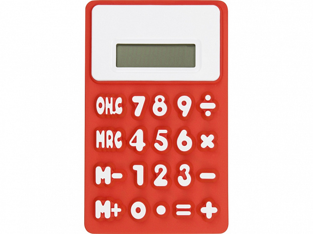 Калькулятор Splitz, красный с логотипом в Балашихе заказать по выгодной цене в кибермаркете AvroraStore