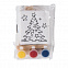 Набор для раскраски  "Дед Мороз":холст,мольберт,кисть, краски 3шт с логотипом в Балашихе заказать по выгодной цене в кибермаркете AvroraStore