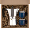 Набор для кофе Dacha, синий с логотипом в Балашихе заказать по выгодной цене в кибермаркете AvroraStore