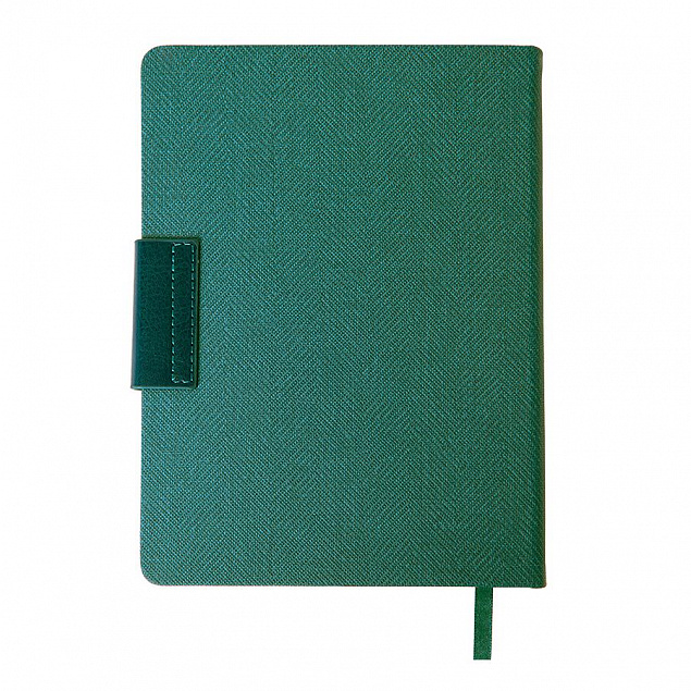Ежедневник недатированный Mod, А5, зеленый, кремовый блок с логотипом в Балашихе заказать по выгодной цене в кибермаркете AvroraStore