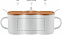 Кружка фарфоровая с ложкой с логотипом в Балашихе заказать по выгодной цене в кибермаркете AvroraStore