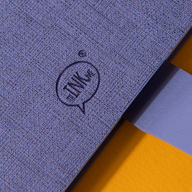 Бизнес-блокнот А5  "Provence", сиреневый, мягкая обложка, в клетку с логотипом в Балашихе заказать по выгодной цене в кибермаркете AvroraStore