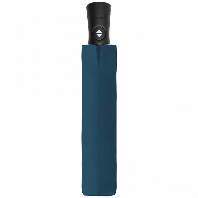 Складной зонт Fiber Magic Superstrong, голубой с логотипом в Балашихе заказать по выгодной цене в кибермаркете AvroraStore
