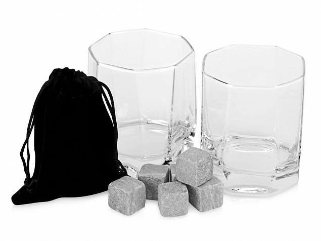 Набор для виски: 2 бокала, 6 камней, мешочек, коробка с логотипом в Балашихе заказать по выгодной цене в кибермаркете AvroraStore