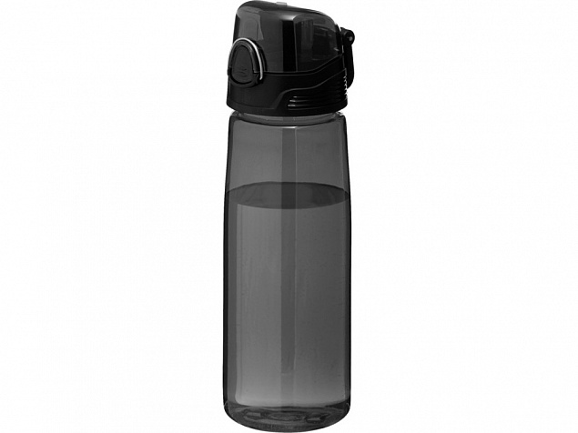 Бутылка спортивная Capri, черный с логотипом в Балашихе заказать по выгодной цене в кибермаркете AvroraStore