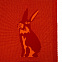 Плед Stereo Bunny, красный с логотипом в Балашихе заказать по выгодной цене в кибермаркете AvroraStore
