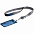 Чехол для пропуска с лентой и ретрактором Devon, синий с логотипом в Балашихе заказать по выгодной цене в кибермаркете AvroraStore