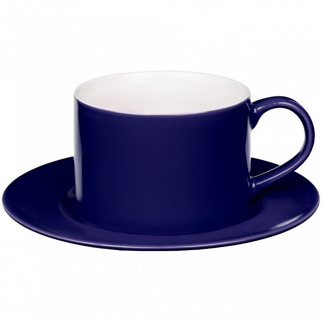 Набор для кофе Clio, синий с логотипом в Балашихе заказать по выгодной цене в кибермаркете AvroraStore