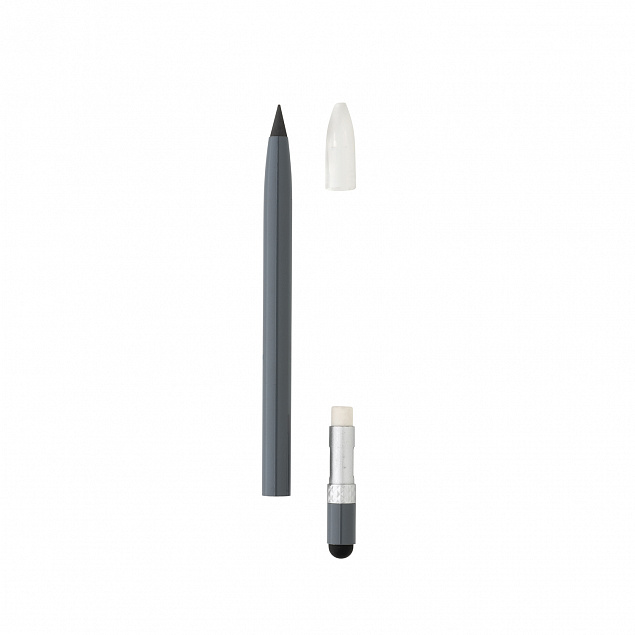 Алюминиевый вечный карандаш с ластиком с логотипом в Балашихе заказать по выгодной цене в кибермаркете AvroraStore