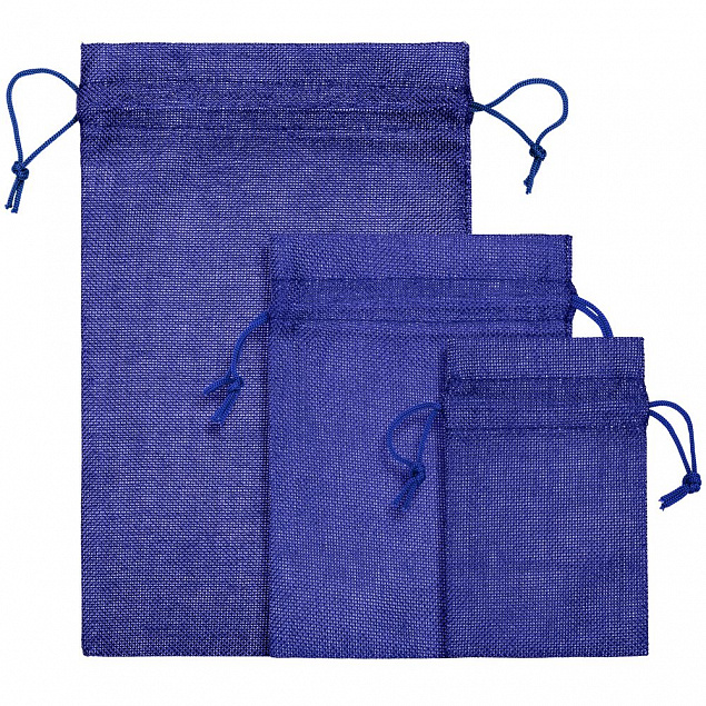 Подарочный мешок Foster Thank, M, синий с логотипом в Балашихе заказать по выгодной цене в кибермаркете AvroraStore