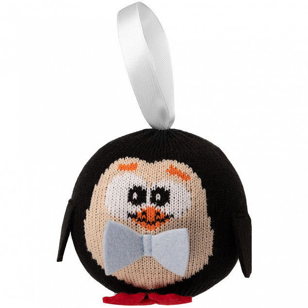 Елочный шар «Пингвин» с логотипом в Балашихе заказать по выгодной цене в кибермаркете AvroraStore