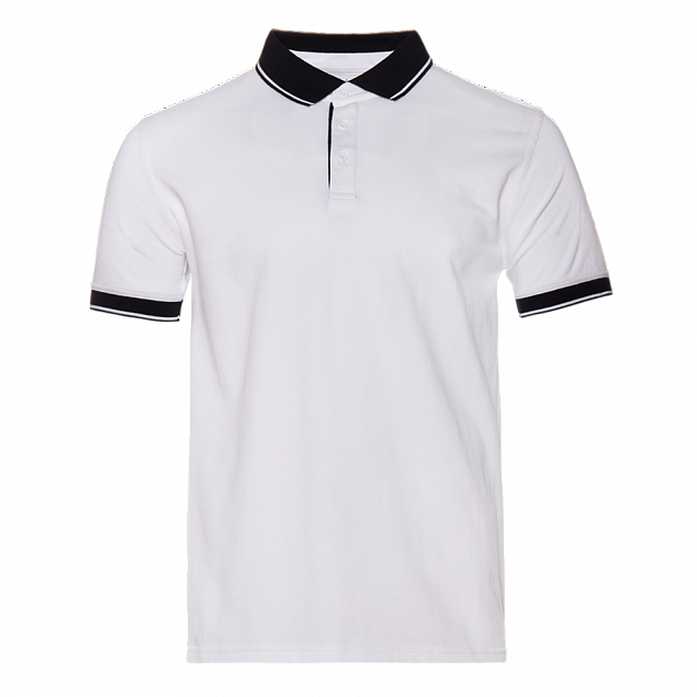 Рубашка поло StanContrast Белый с логотипом в Балашихе заказать по выгодной цене в кибермаркете AvroraStore