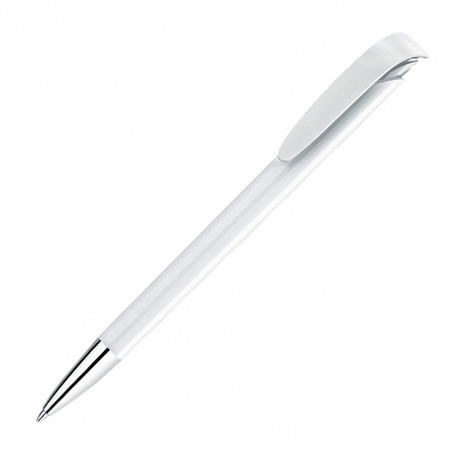 Ручка шариковая JONA M, белый с логотипом в Балашихе заказать по выгодной цене в кибермаркете AvroraStore
