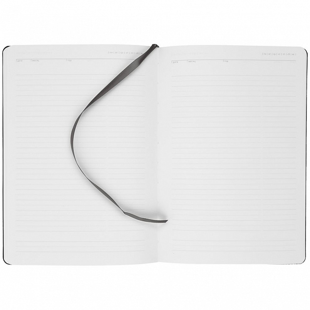 Ежедневник New Latte, недатированный, серый с логотипом в Балашихе заказать по выгодной цене в кибермаркете AvroraStore