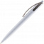 Ручка шариковая Bento, белая с серым с логотипом в Балашихе заказать по выгодной цене в кибермаркете AvroraStore