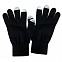 Перчатки мужские для работы с сенсорными экранами, черные с логотипом в Балашихе заказать по выгодной цене в кибермаркете AvroraStore